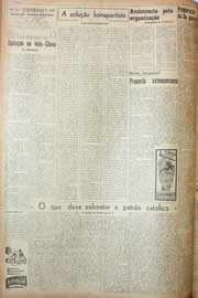 Página do jornal Unitário de agosto de 1946