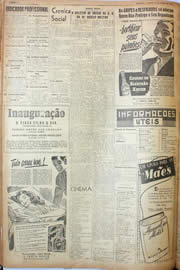 Página do jornal Unitário de agosto de 1946