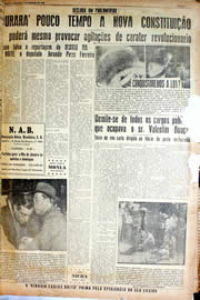 Página do jornal Unitário de setembro de 1946