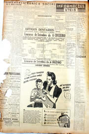 Página do jornal Unitário de setembro de 1946
