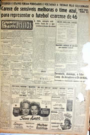 Página do jornal Unitário de setembro de 1946
