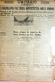 Página do jornal Unitário de setembro de 1946