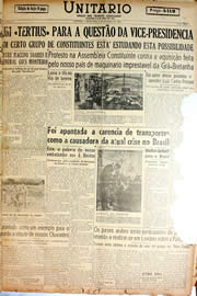 Página do jornal Unitário de setembro de 1946