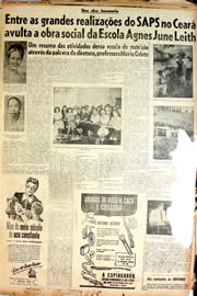 Página do jornal Unitário de setembro de 1946