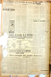 Página do jornal Unitário de setembro de 1946