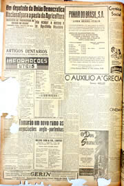 Página do jornal Unitário de setembro de 1946