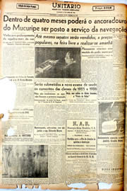 Página do jornal Unitário de setembro de 1946