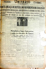Página do jornal Unitário de setembro de 1946