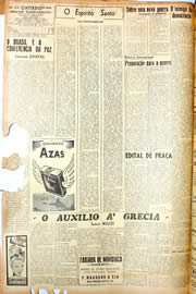 Página do jornal Unitário de setembro de 1946