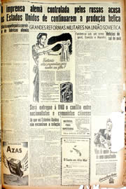 Página do jornal Unitário de setembro de 1946