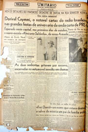 Página do jornal Unitário de setembro de 1946