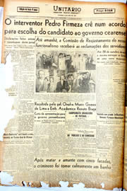 Página do jornal Unitário de setembro de 1946