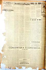 Página do jornal Unitário de setembro de 1946
