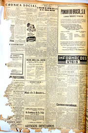 Página do jornal Unitário de setembro de 1946