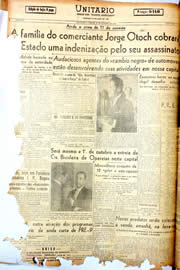 Página do jornal Unitário de setembro de 1946