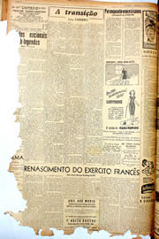 Página do jornal Unitário de setembro de 1946