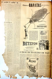 Página do jornal Unitário de setembro de 1946