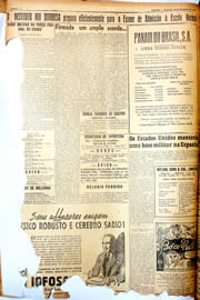 Página do jornal Unitário de setembro de 1946