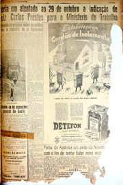 Página do jornal Unitário de outubro de 1946