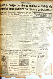 Página do jornal Unitário de outubro de 1946