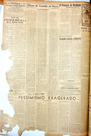 Página do jornal Unitário de outubro de 1946