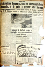Página do jornal Unitário de outubro de 1946