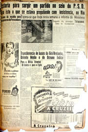 Página do jornal Unitário de outubro de 1946