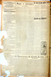 Página do jornal Unitário de outubro de 1946