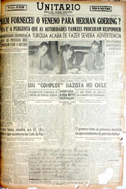 Página do jornal Unitário de outubro de 1946
