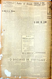 Página do jornal Unitário de outubro de 1946