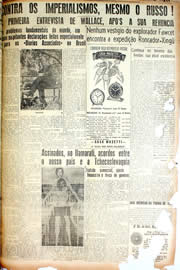Página do jornal Unitário de outubro de 1946