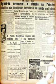 Página do jornal Unitário de outubro de 1946