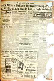 Página do jornal Unitário de outubro de 1946