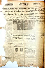 Página do jornal Unitário de outubro de 1946