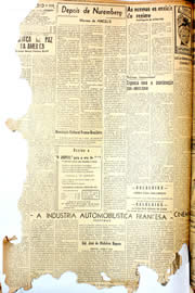 Página do jornal Unitário de outubro de 1946