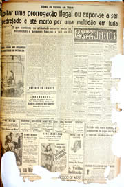 Página do jornal Unitário de outubro de 1946