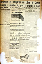 Página do jornal Unitário de outubro de 1946