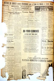 Página do jornal Unitário de outubro de 1946