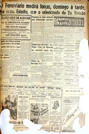 Página do jornal Unitário de outubro de 1946