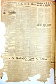 Página do jornal Unitário de novembro de 1946