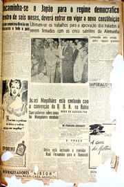 Página do jornal Unitário de novembro de 1946