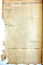 Página do jornal Unitário de novembro de 1946