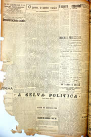 Página do jornal Unitário de novembro de 1946
