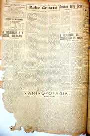 Página do jornal Unitário de novembro de 1946