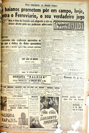 Página do jornal Unitário de novembro de 1946