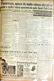 Página do jornal Unitário de novembro de 1946