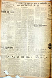 Página do jornal Unitário de novembro de 1946