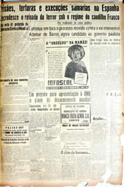 Página do jornal Unitário de novembro de 1946