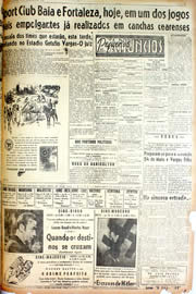 Página do jornal Unitário de novembro de 1946
