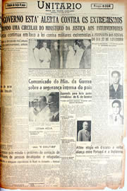 Página do jornal Unitário de novembro de 1946